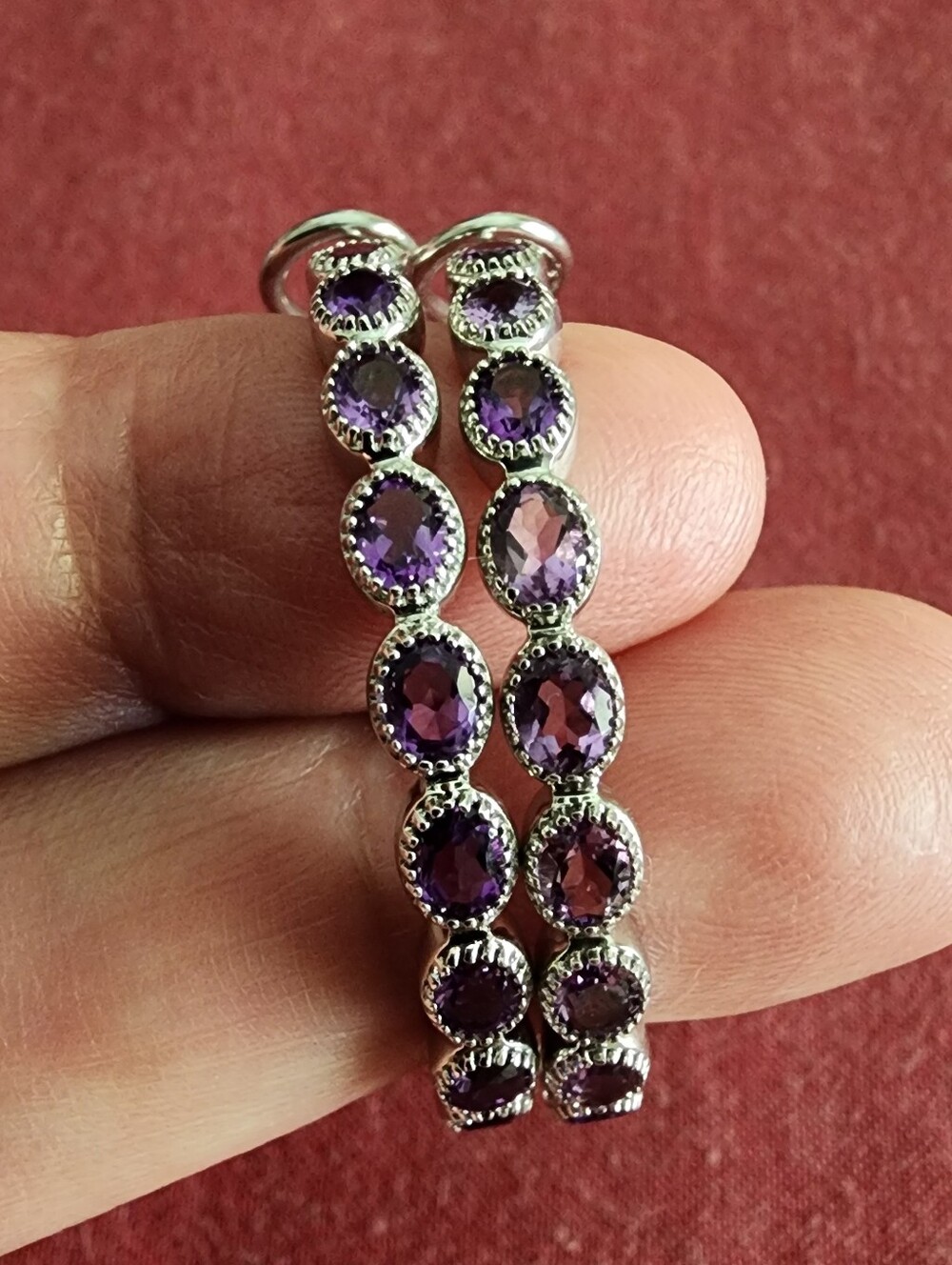 925 Sterling Silver Hoop Earrings